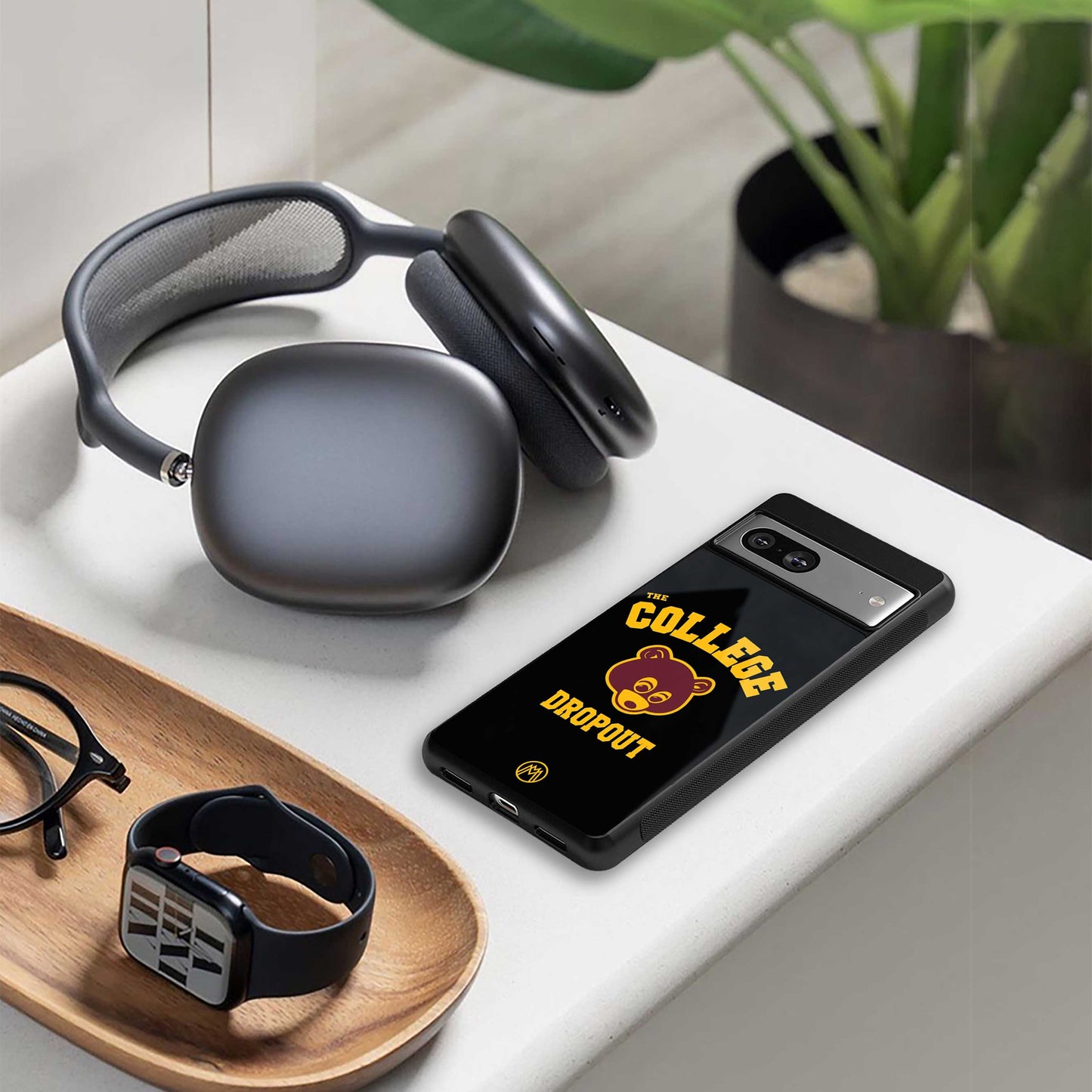 the college dropout back phone cover | glass case for google pixel 7 pro