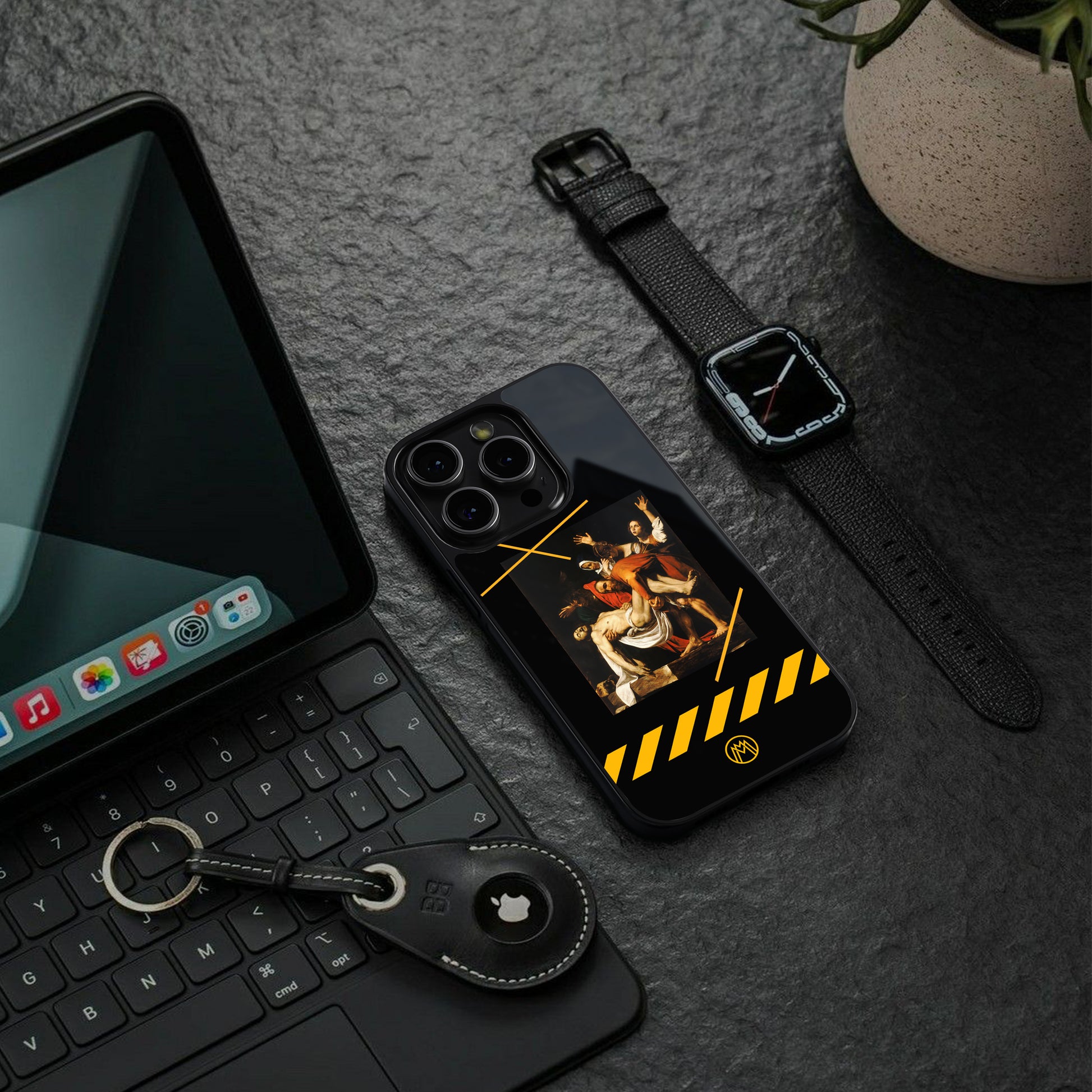 the entombment back phone cover | glass case for google pixel 9 pro