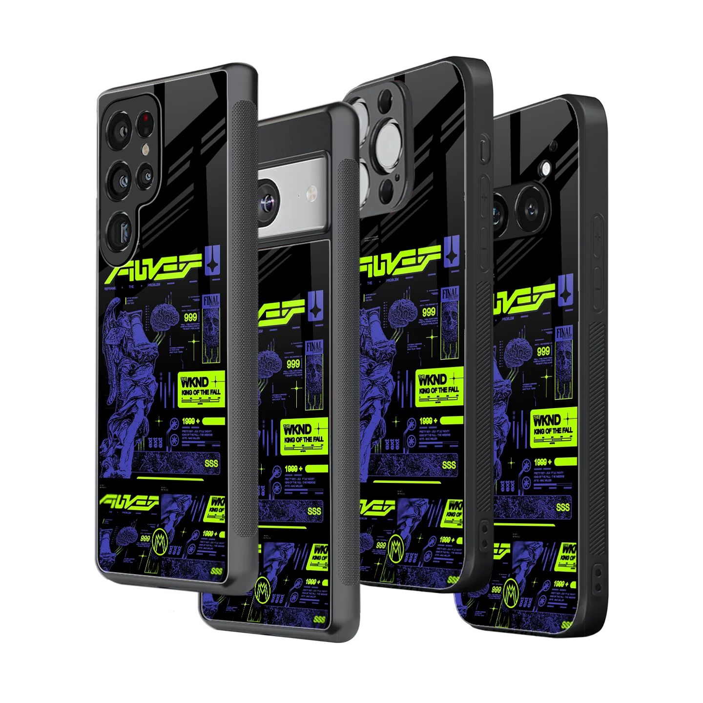 Stylish Glass Back Case for All Smartphones โ iPhone, Samsung, OnePlus, Pixel, Redmi, Oppo, Vivo, Motorola