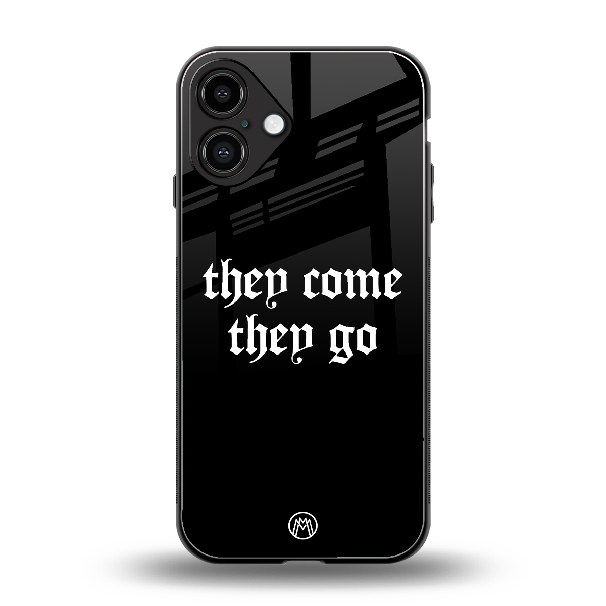 they come they go back phone cover | glass case for iphone 16 plus