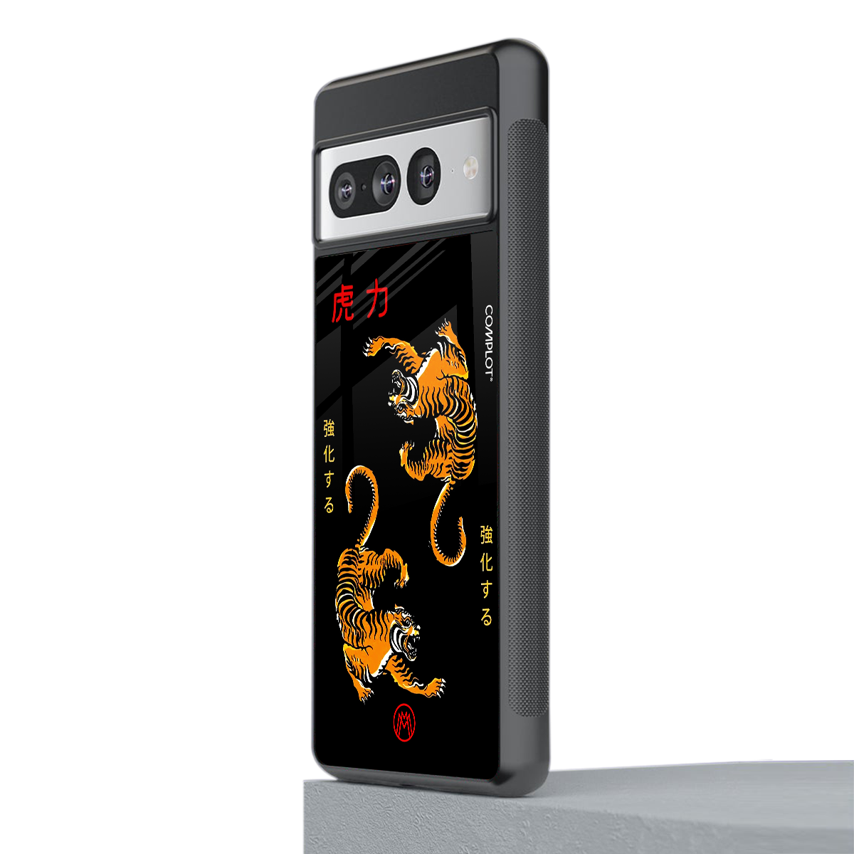 tigers black back phone cover | glass case for google pixel 7 pro