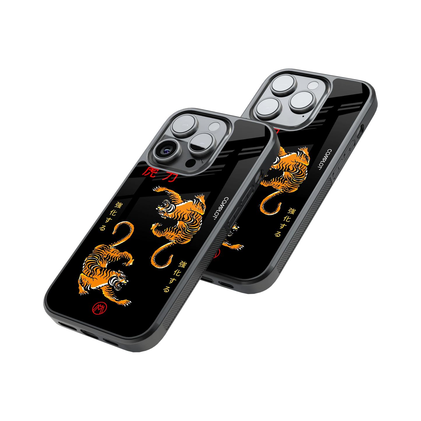 Protective Glass Back Phone Case Compatible with iPhone, Samsung, OnePlus, Pixel & More