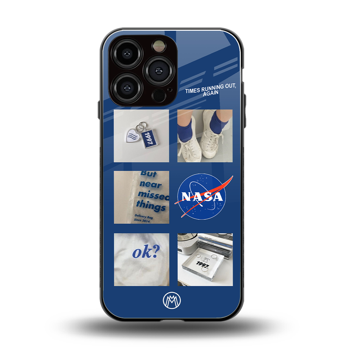 time is running out back phone cover | glass case for iphone 14 pro max