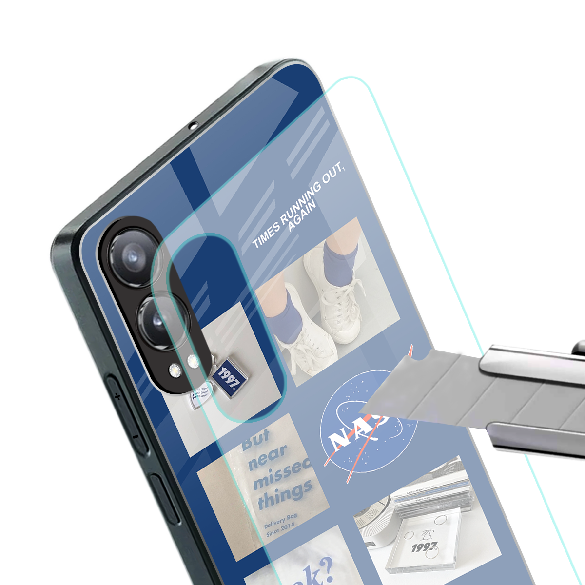 time is running out back phone cover | glass case for oneplus nord ce 4 lite