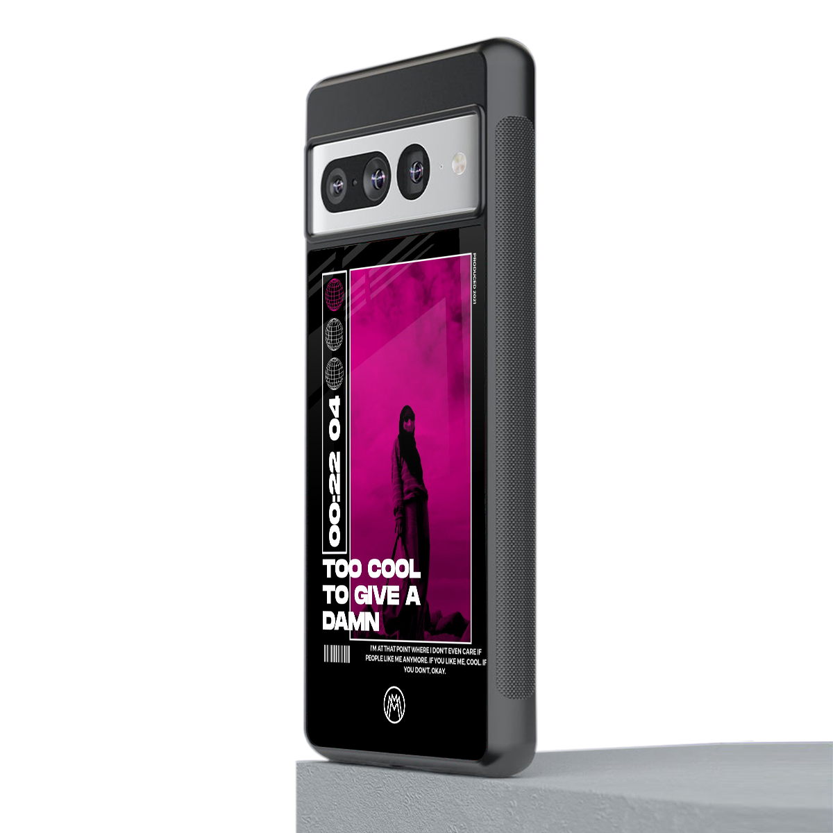 too cool to give a damn back phone cover | glass case for google pixel 7 pro