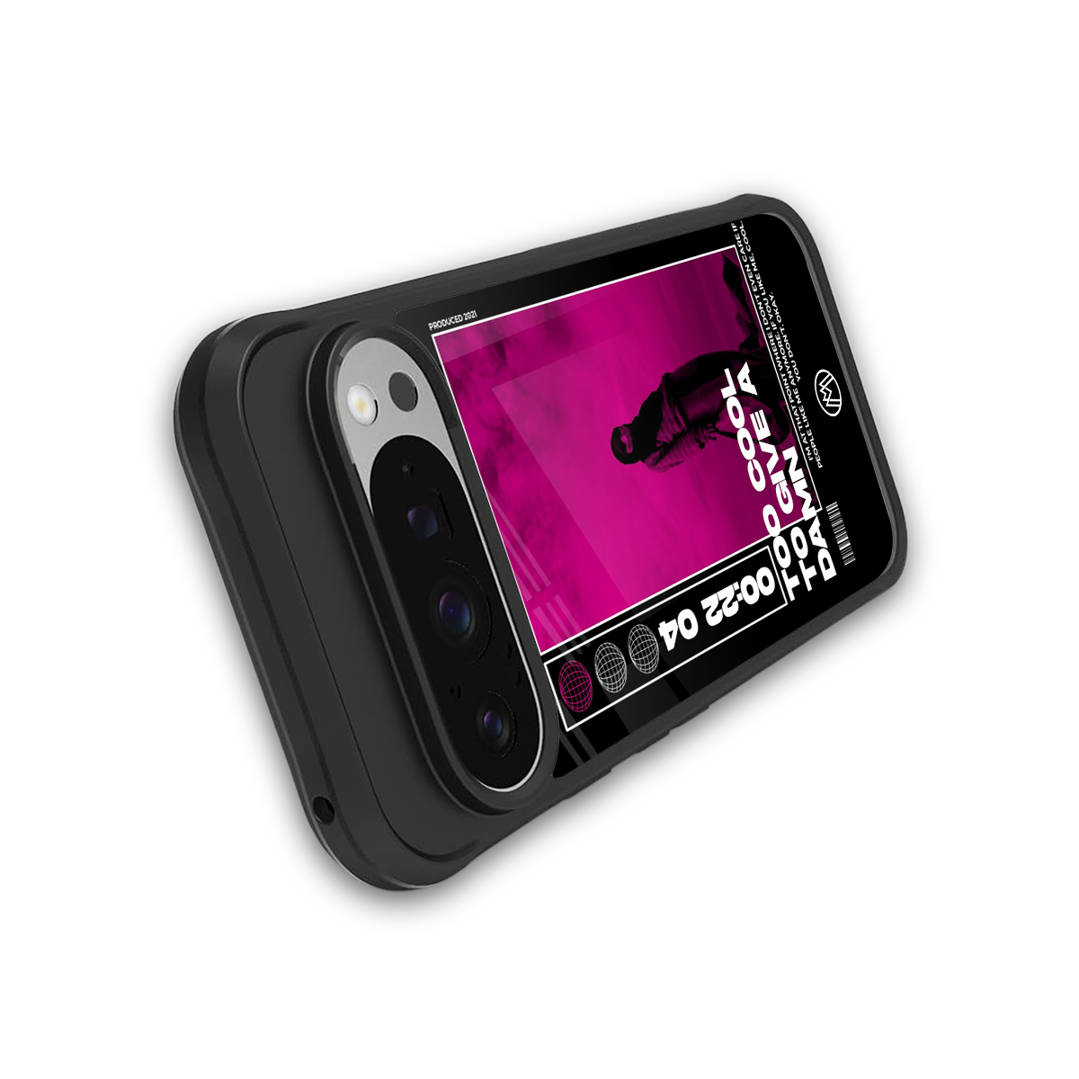 too cool to give a damn back phone cover | glass case for google pixel 9 pro