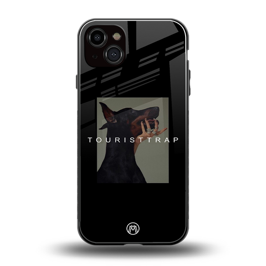 tourist trap back phone cover | glass case for iphone 14 plus