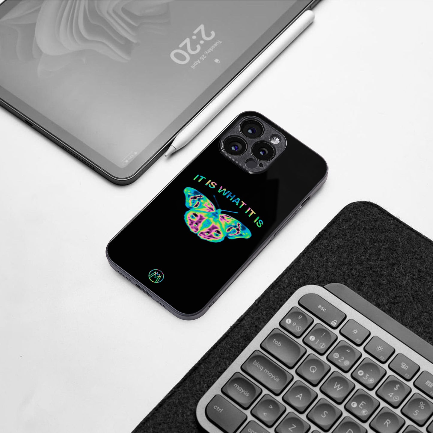 tranquil back phone cover | glass case for iphone 15 pro