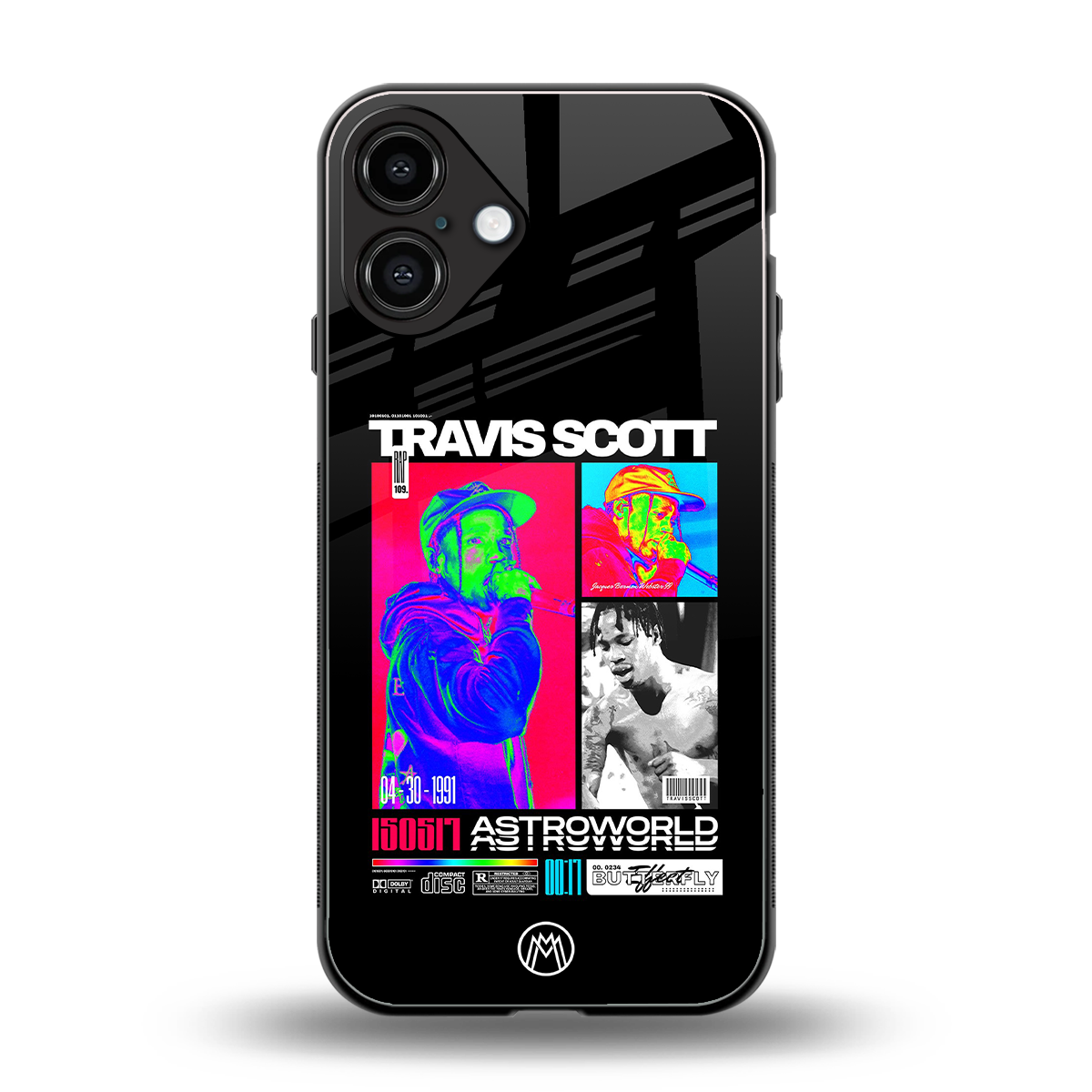 travis scott astroworld back phone cover | glass case for iphone 16 plus