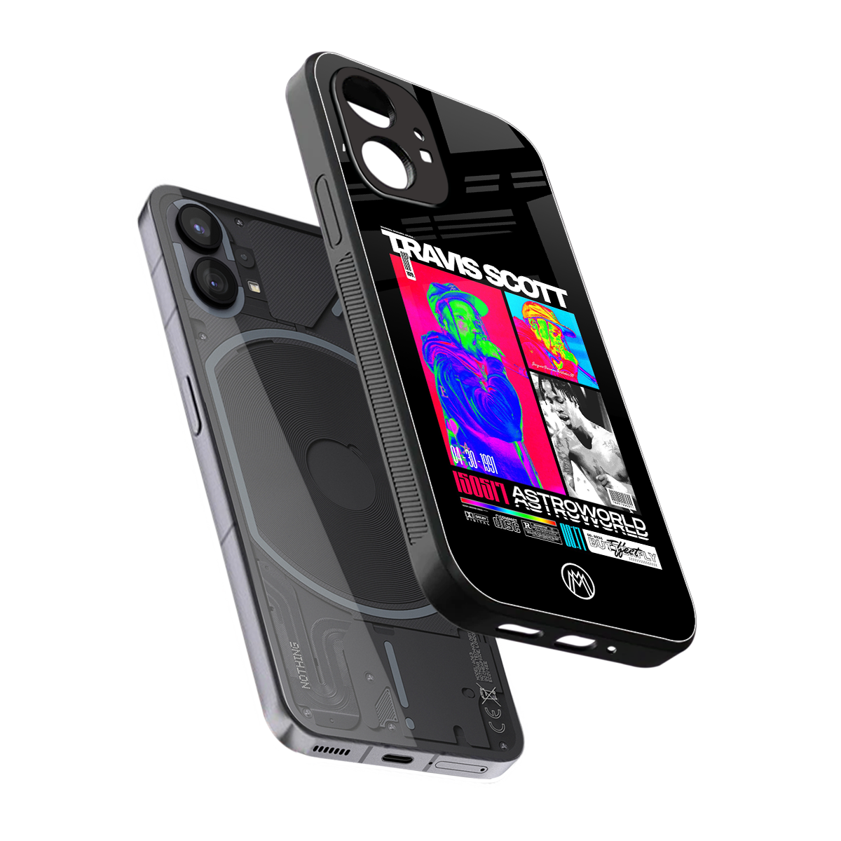 travis scott astroworld back phone cover | glass case for nothing phone 1