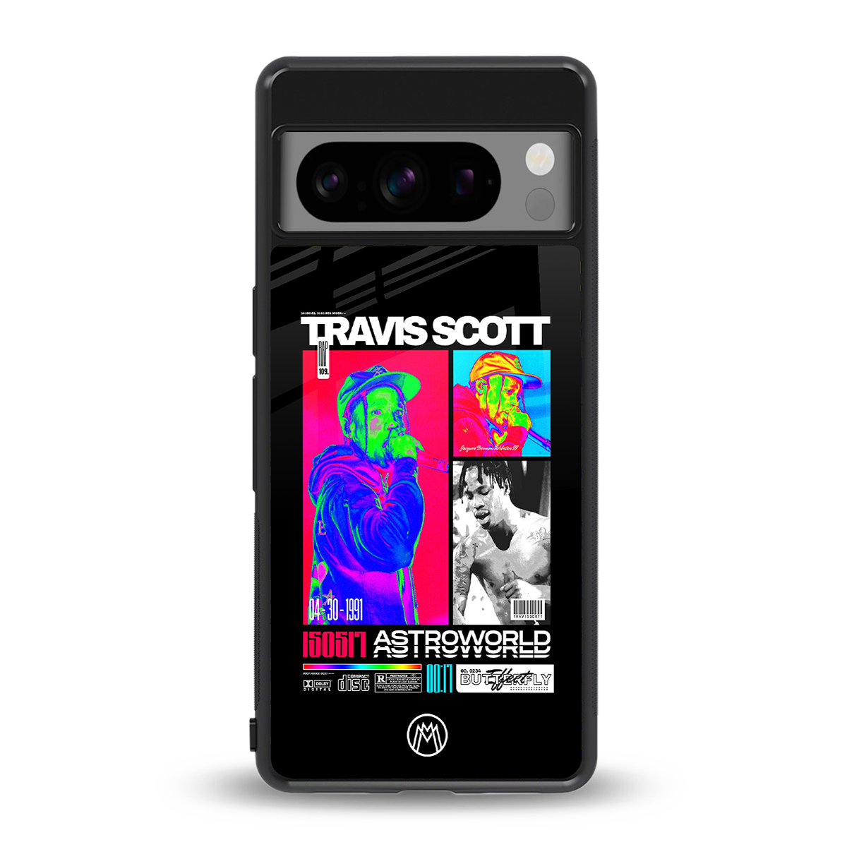 travis scott astroworld back phone cover | glass case for google pixel 8 pro