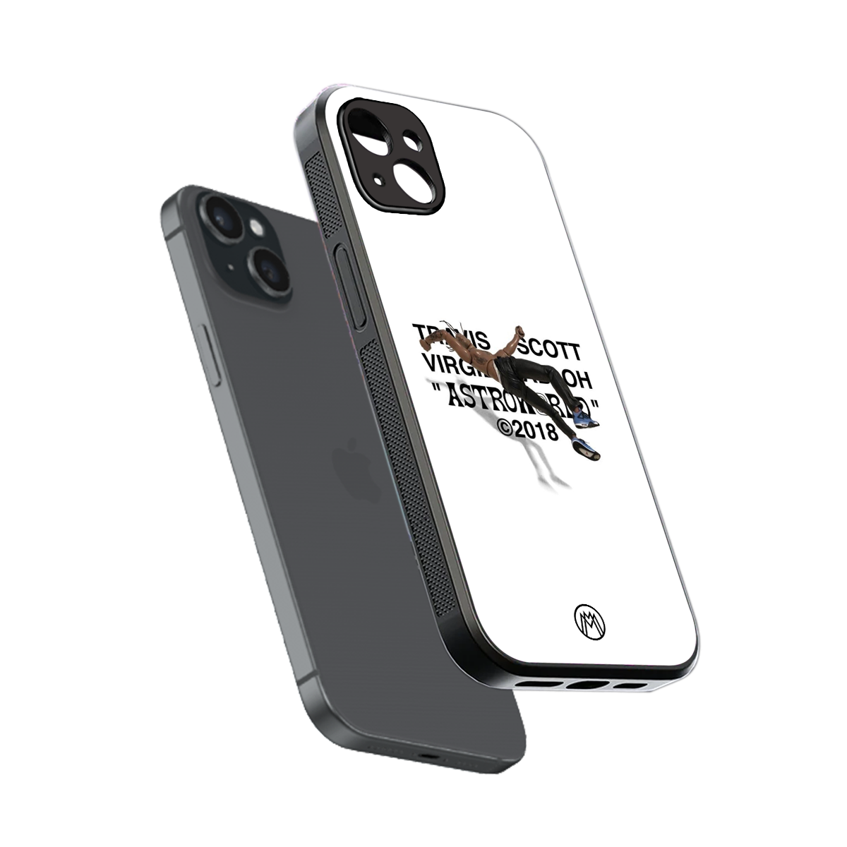 travis scott back phone cover | glass case for iphone 15 plus
