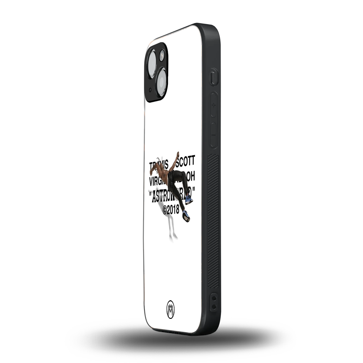 travis scott back phone cover | glass case for iphone 15 plus