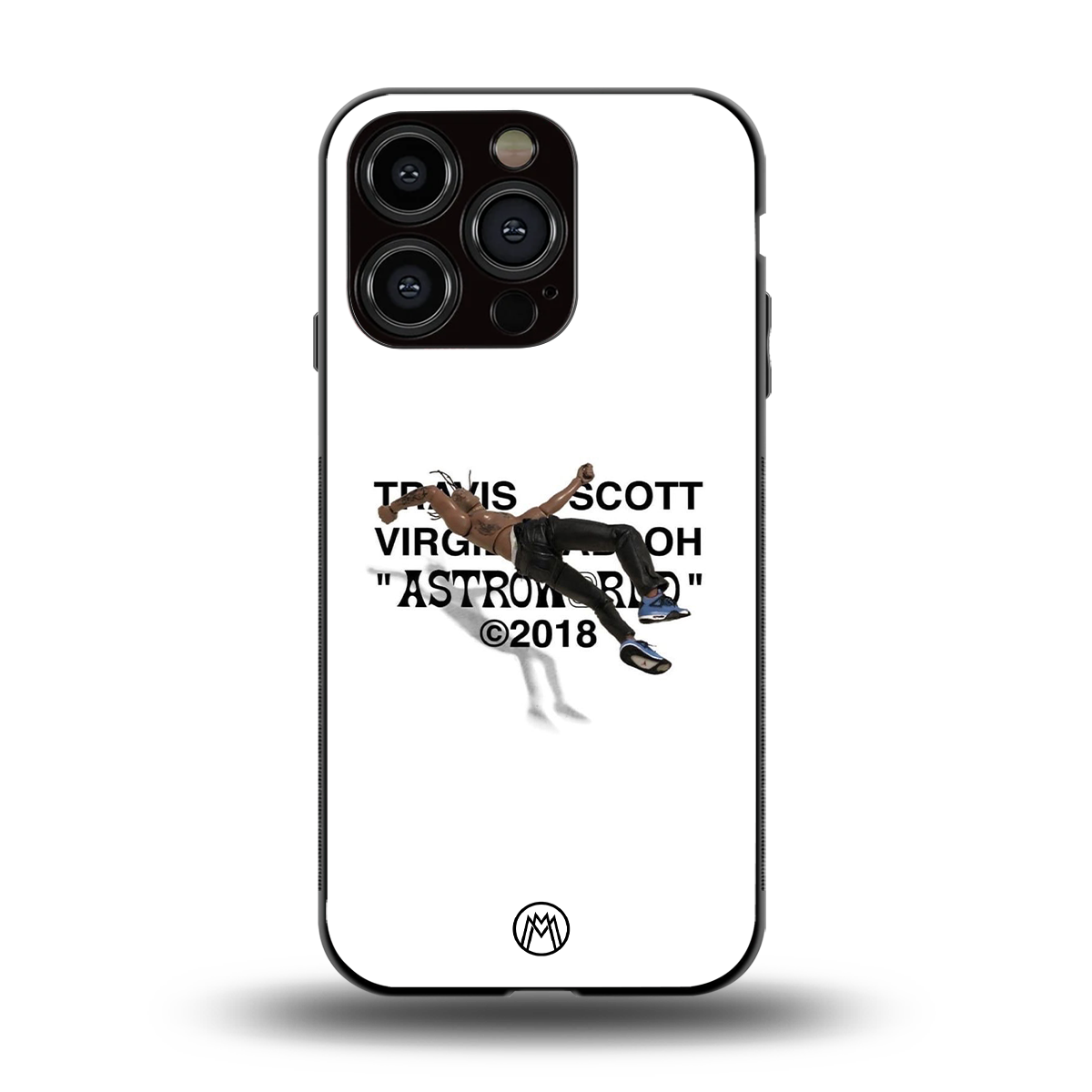 travis scott back phone cover | glass case for iphone 14 pro