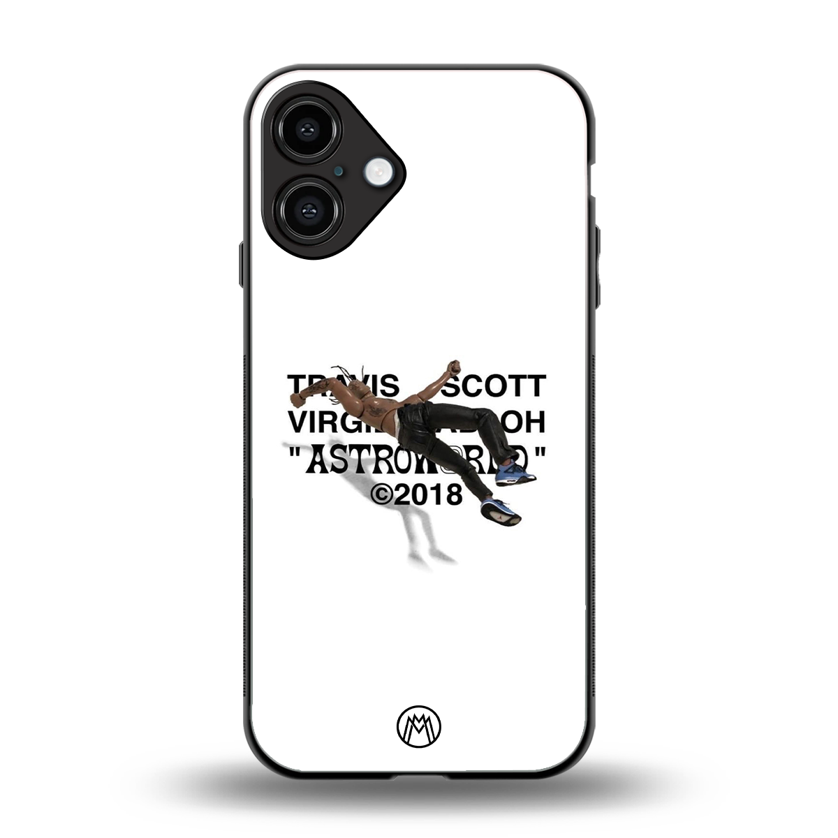 travis scott back phone cover | glass case for iphone 16 plus
