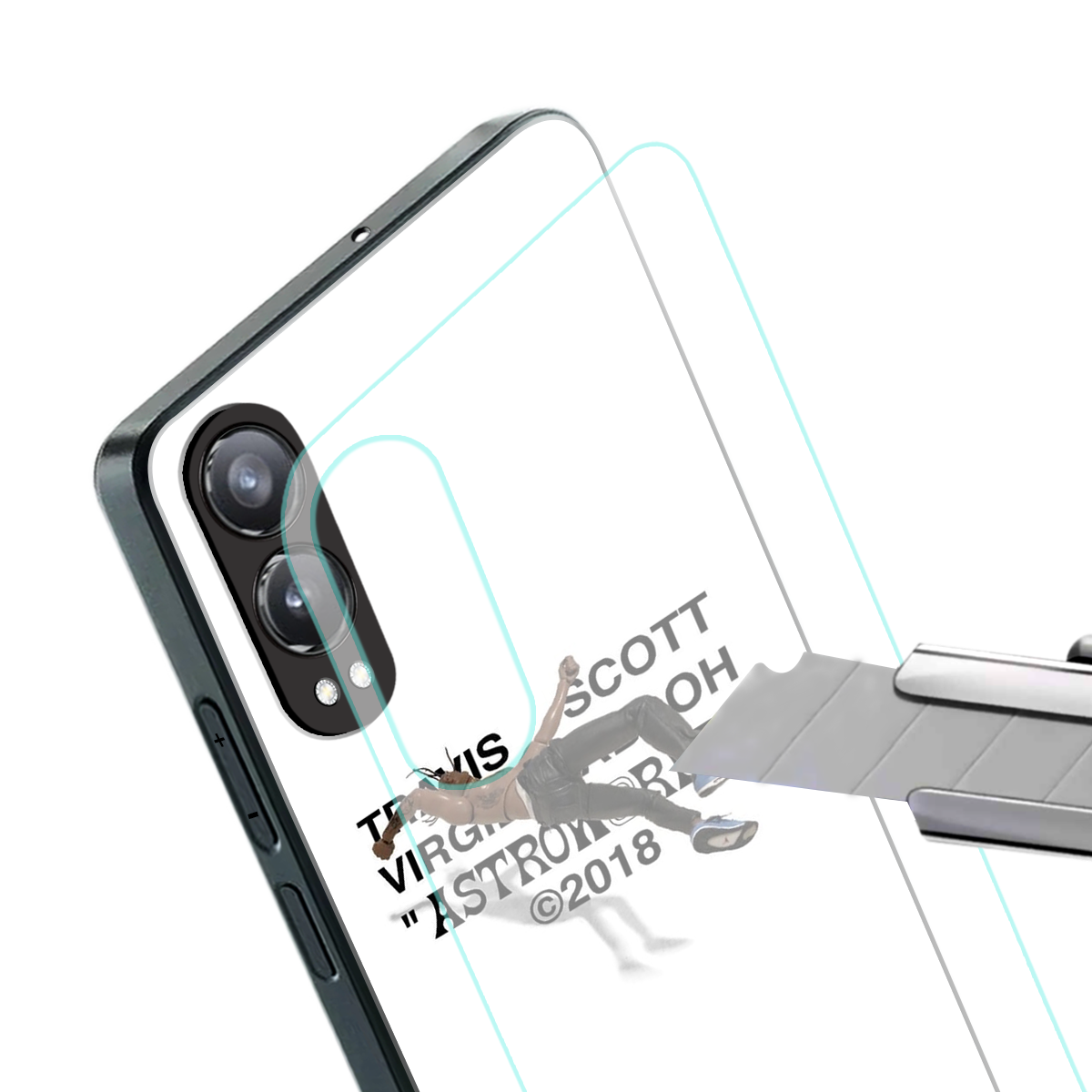 travis scott back phone cover | glass case for oneplus nord ce 4 lite
