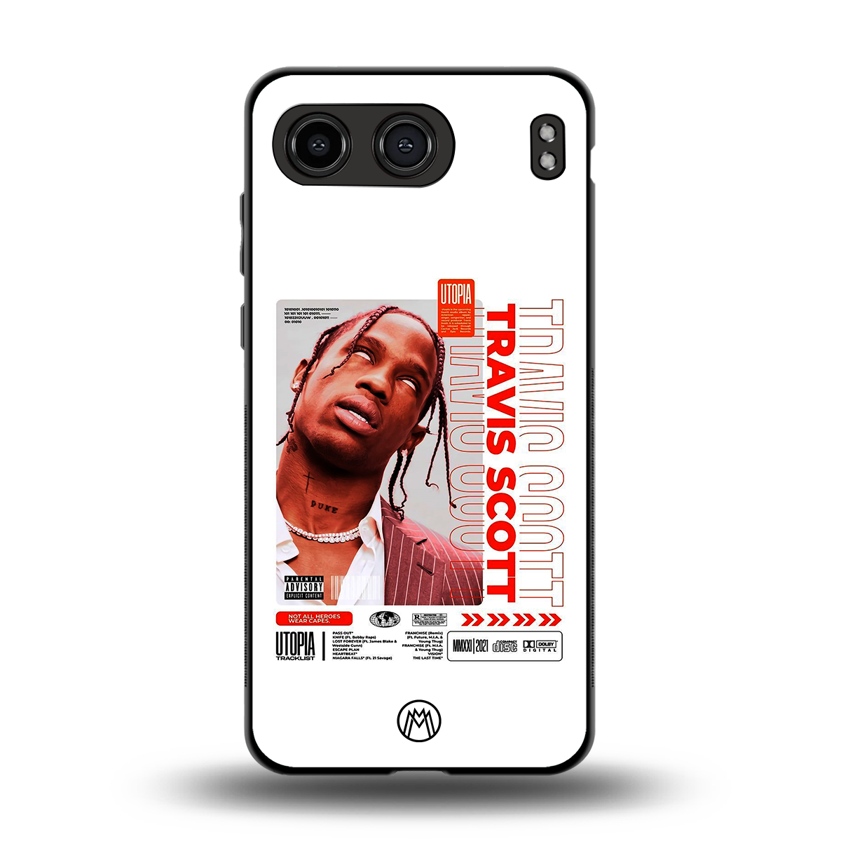travis scott utopia back phone cover | glass case for oneplus nord 4