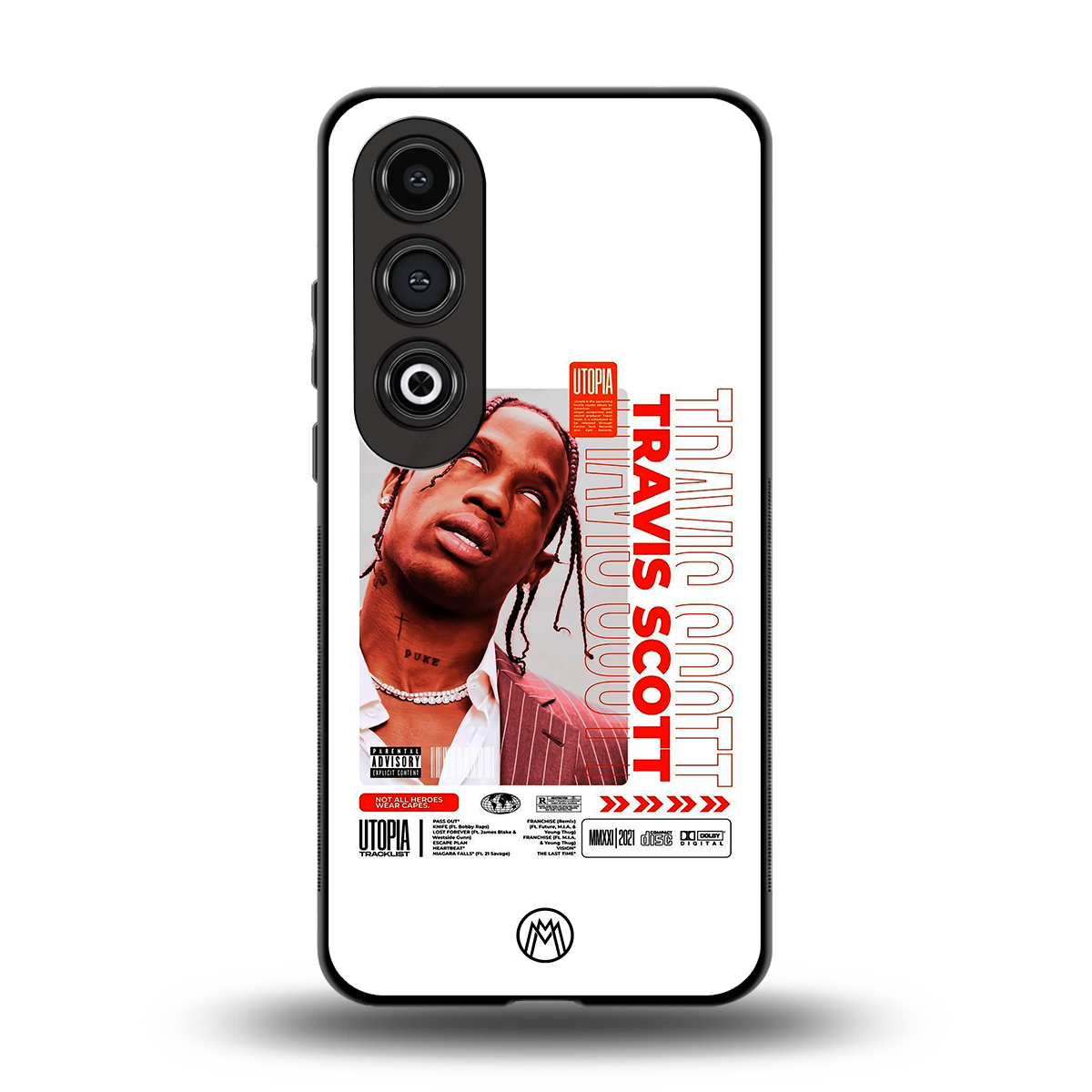 travis scott utopia back phone cover | glass case for oneplus nord ce 4