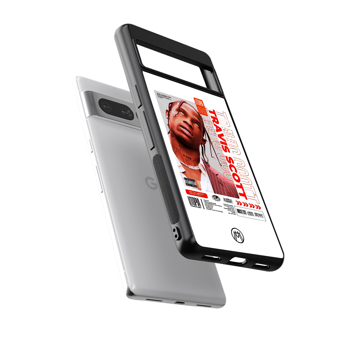 travis scott utopia back phone cover | glass case for google pixel 7 pro