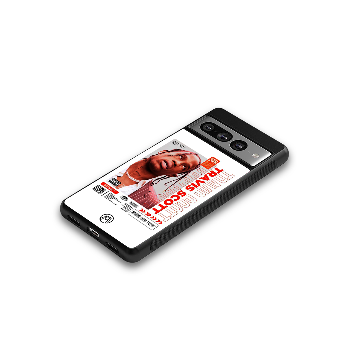 travis scott utopia back phone cover | glass case for google pixel 7 pro