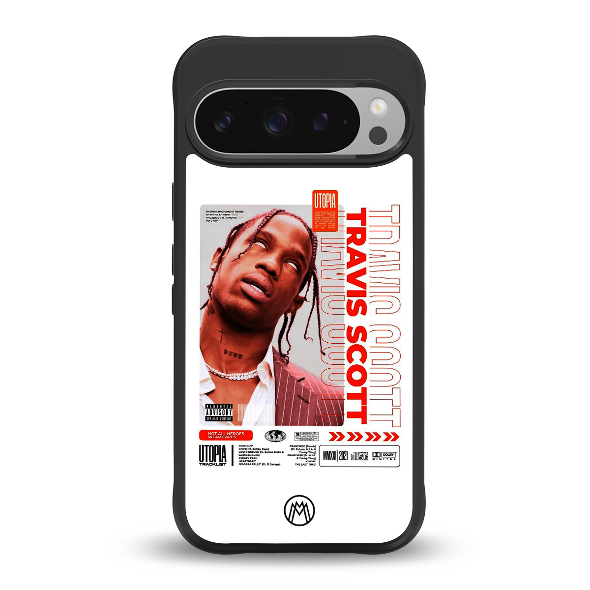 travis scott utopia back phone cover | glass case for google pixel 9 pro