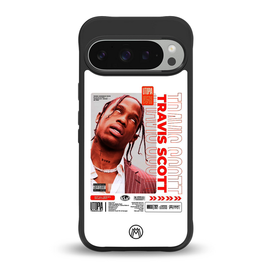 travis scott utopia back phone cover | glass case for google pixel 9 pro