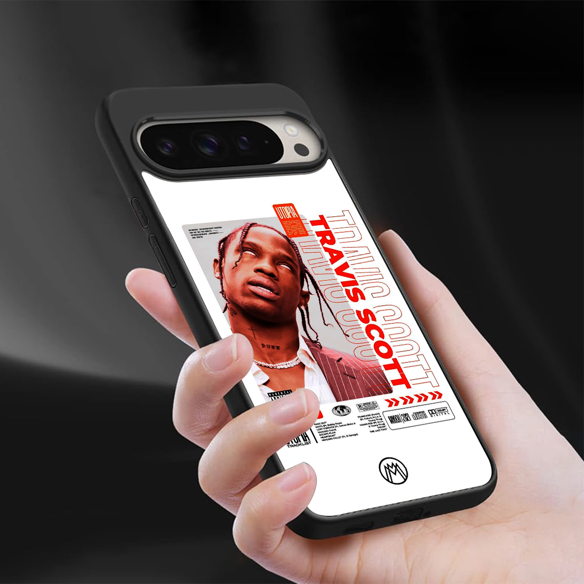 travis scott utopia back phone cover | glass case for google pixel 9 pro