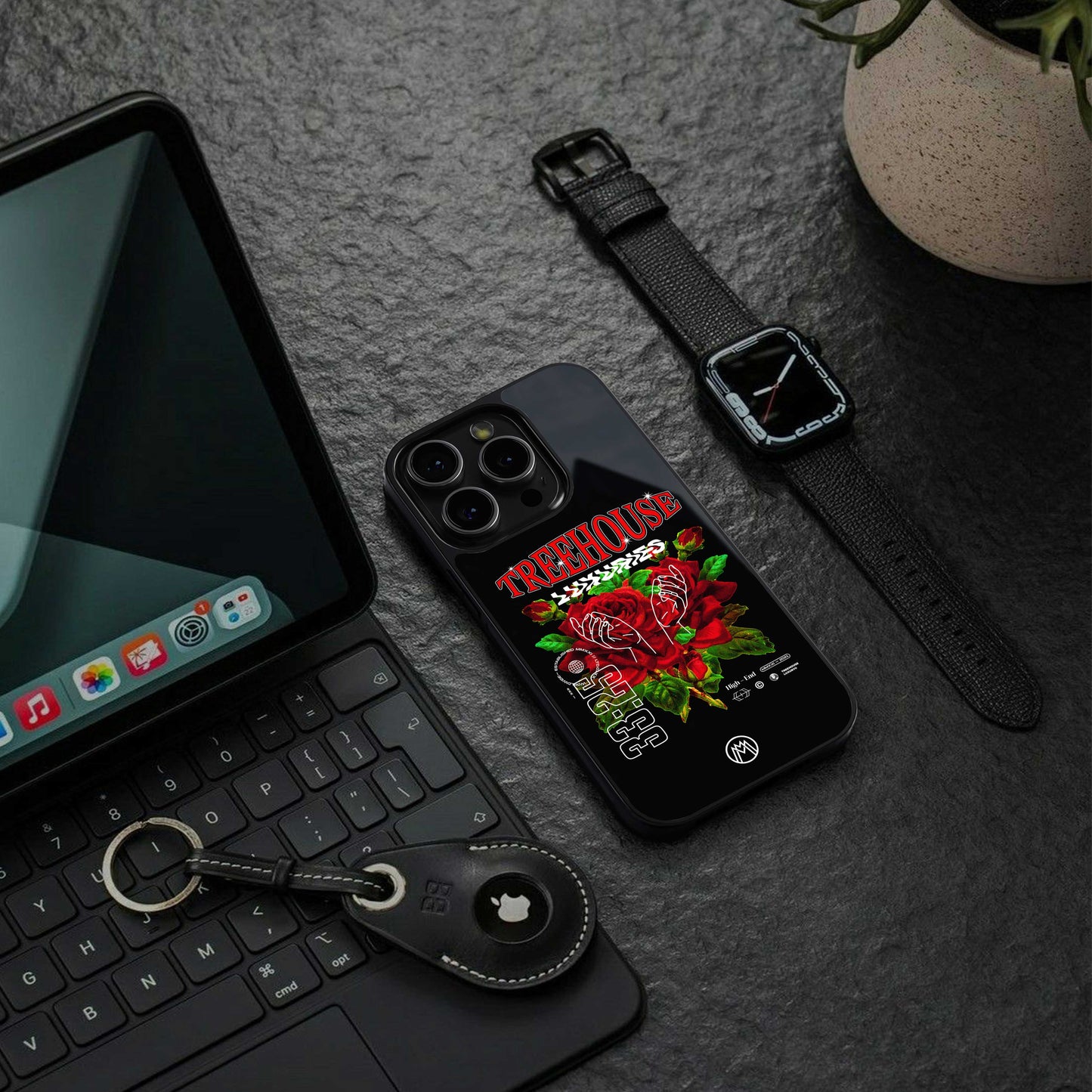 treehouse back phone cover | glass case for google pixel 6 pro