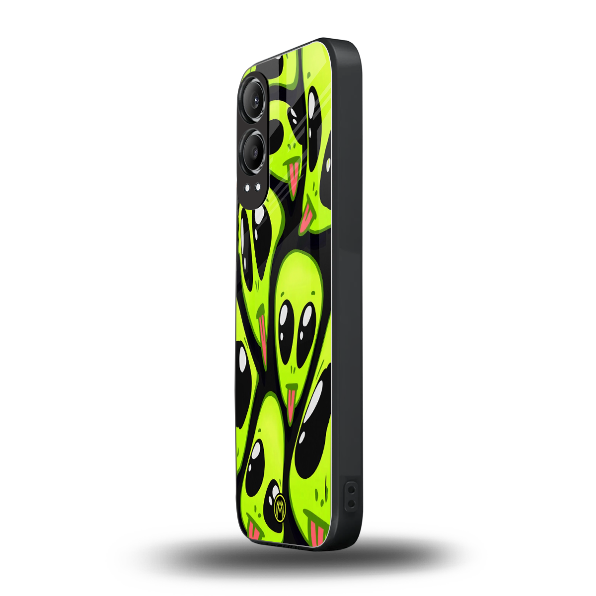 trippy aliens back phone cover | glass case for oneplus nord ce 4 lite