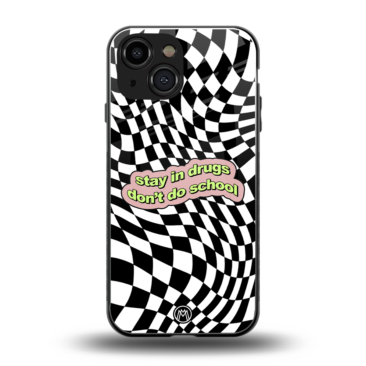 trippy high life back phone cover | glass case for iphone 13 mini