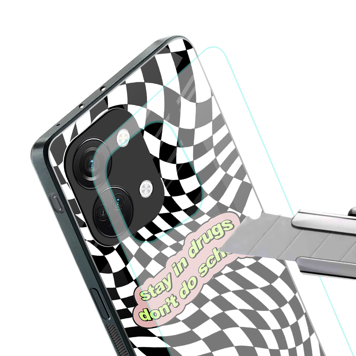 trippy high life back phone cover | glass case for oneplus nord 3