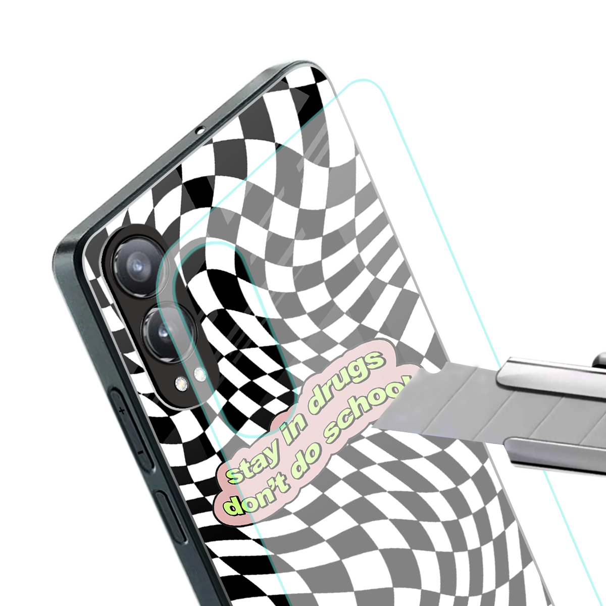 trippy high life back phone cover | glass case for oneplus nord ce 4 lite