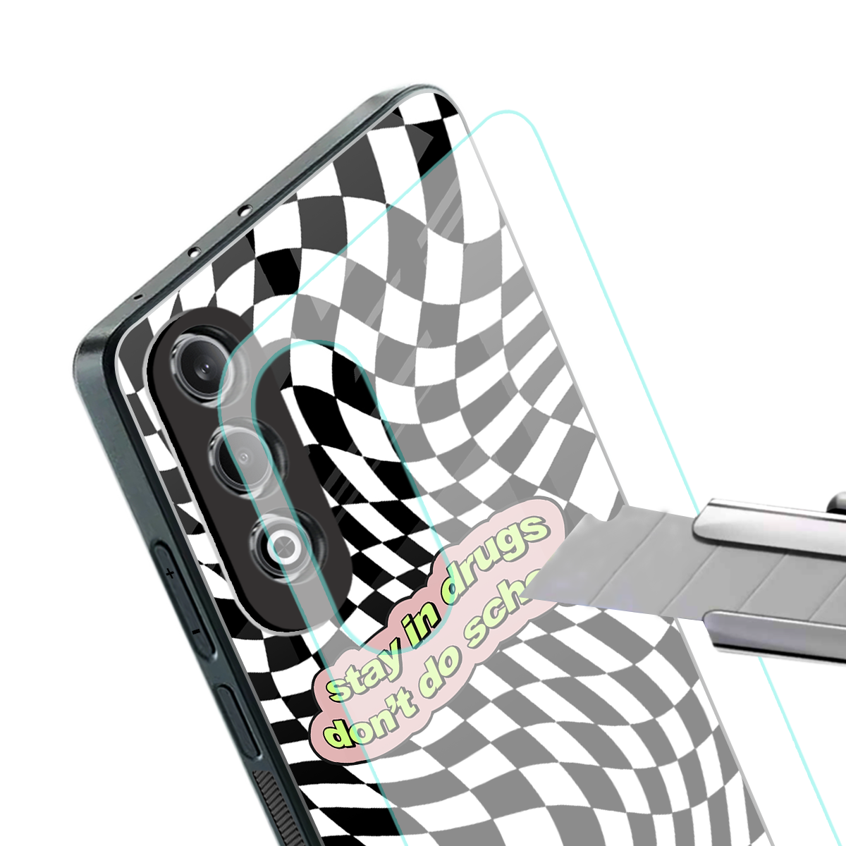 trippy high life back phone cover | glass case for oneplus nord ce 4