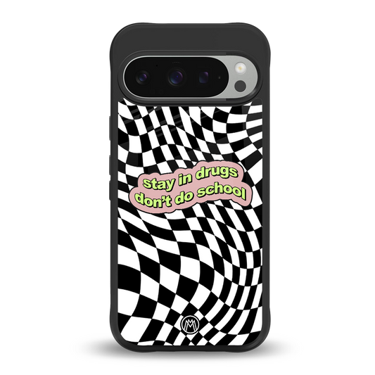 trippy high life back phone cover | glass case for google pixel 9 pro