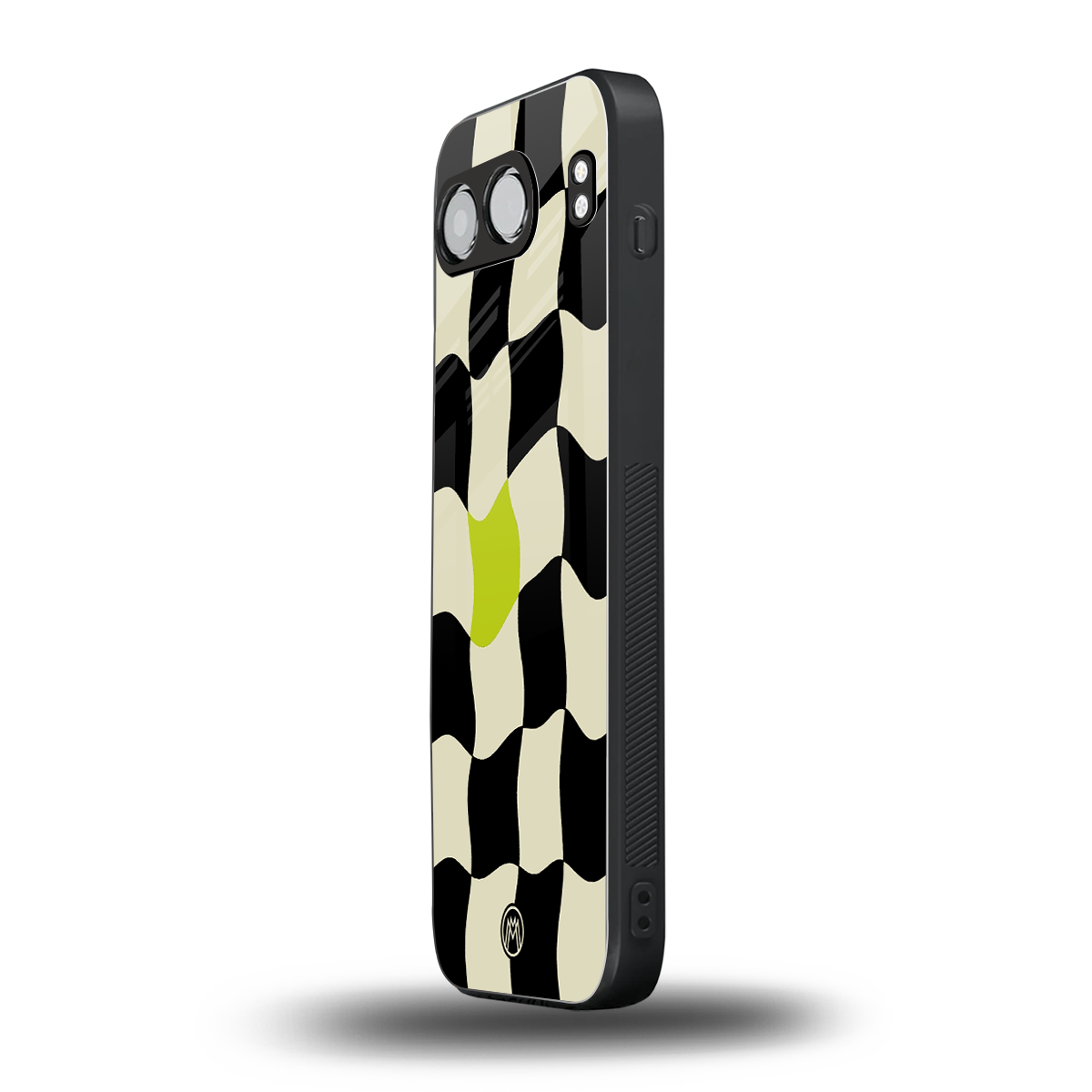 trippy pastel checks back phone cover | glass case for oneplus nord 4