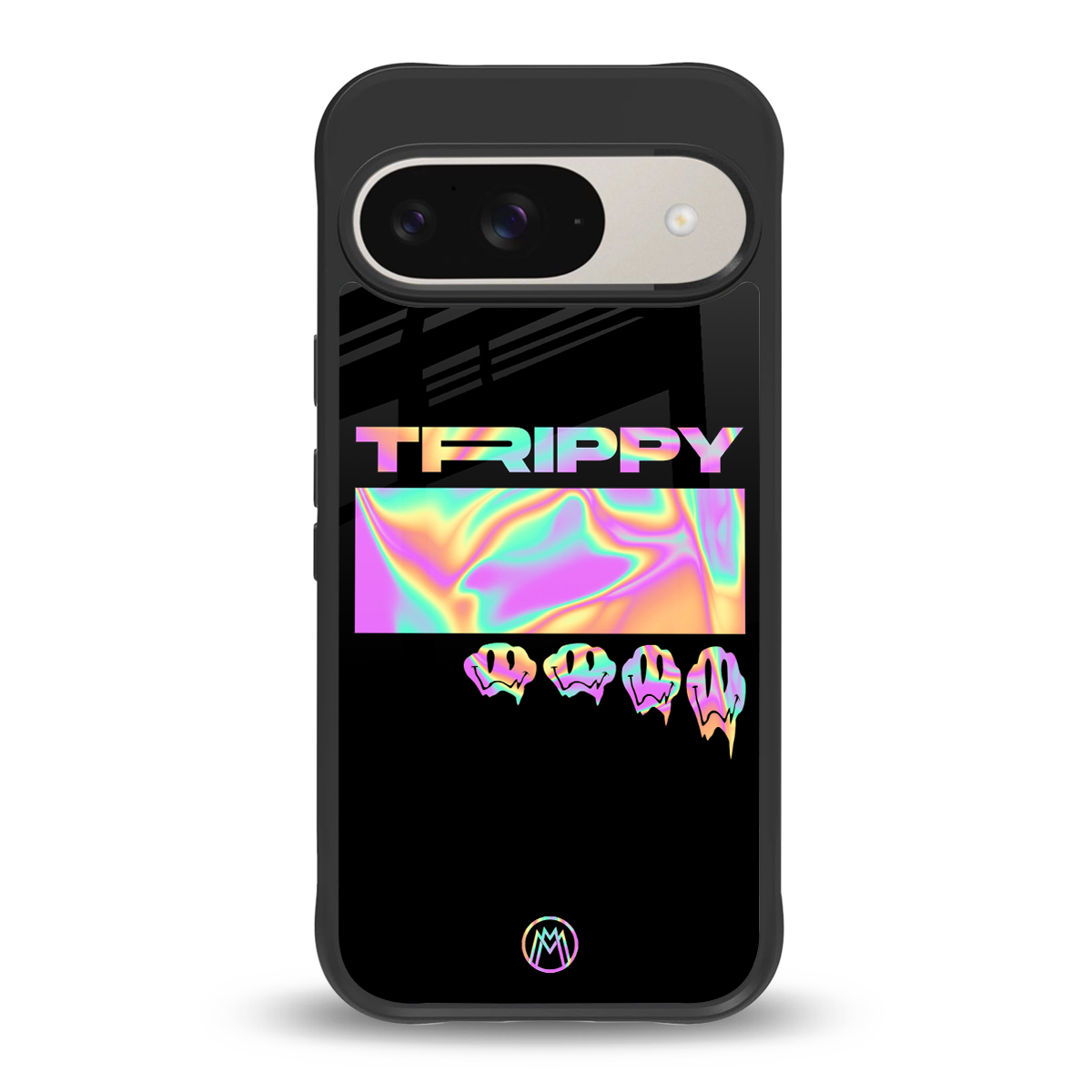 trippy trippy back phone cover | glass case for google pixel 9