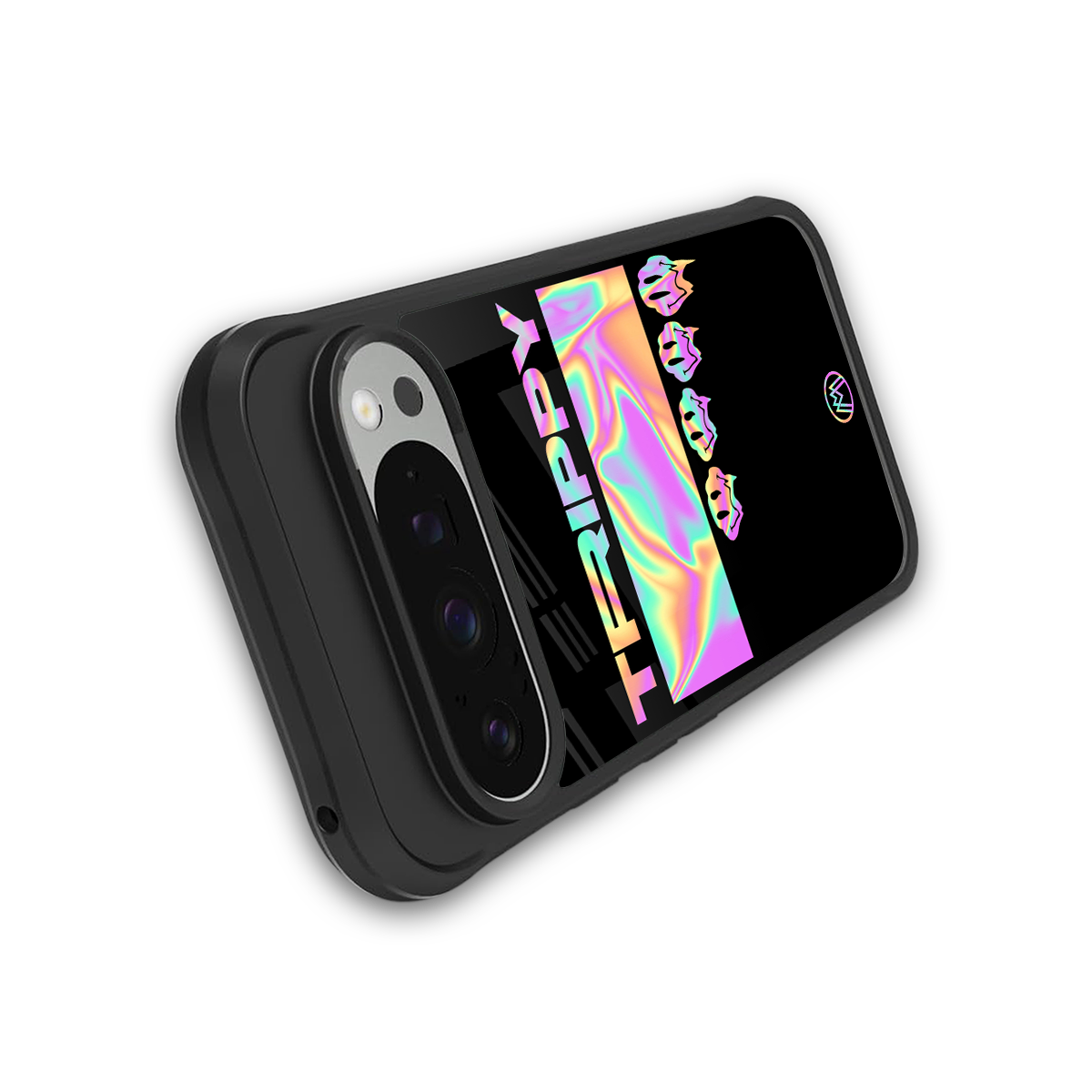 trippy trippy back phone cover | glass case for google pixel 9 pro
