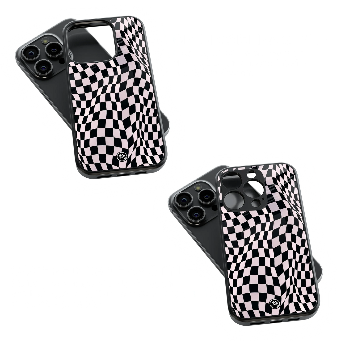 Trendy Glass Back Mobile Case for iPhone, Samsung, Redmi, OnePlus, Google Pixel, Motorola