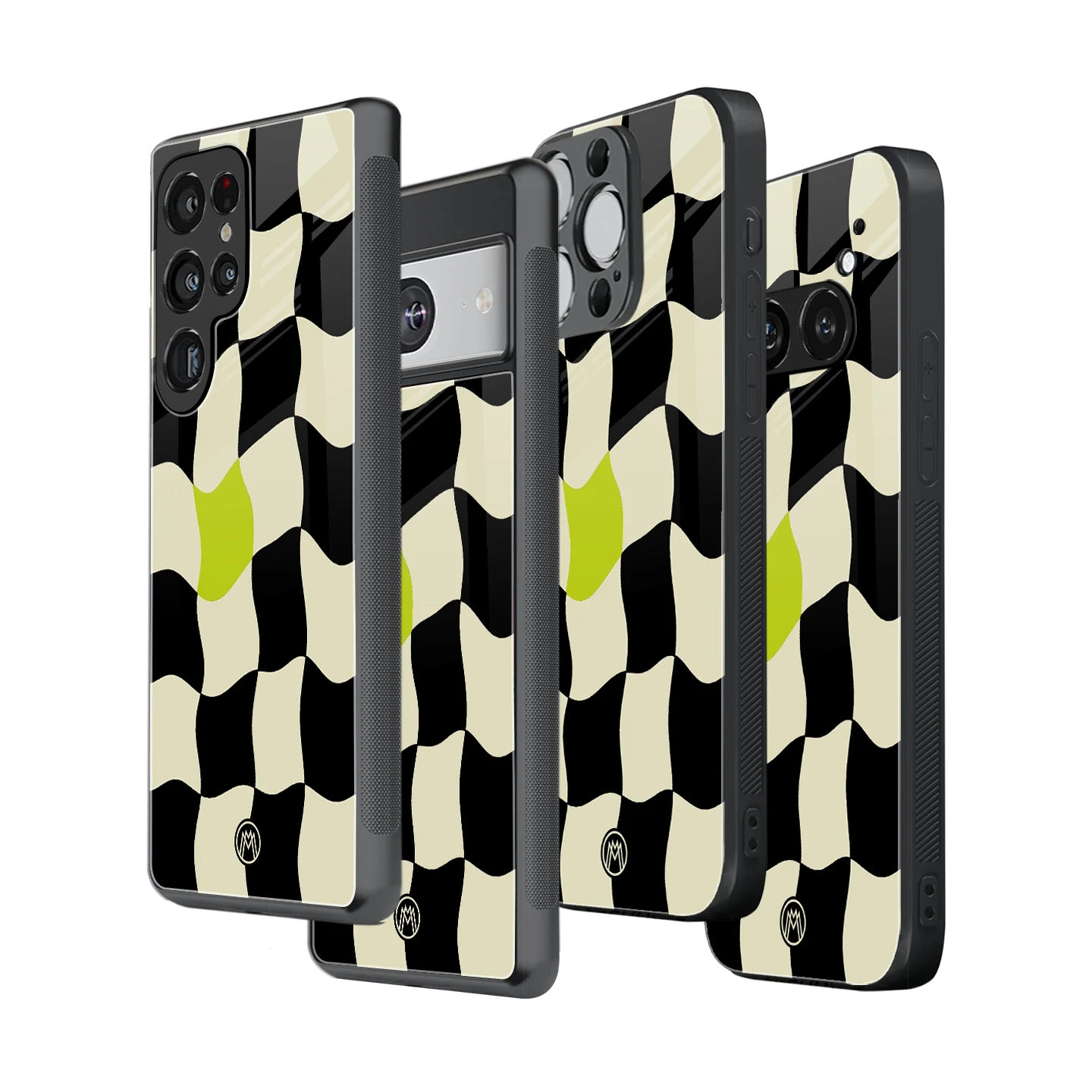 Stylish Glass Back Case for All Smartphones โ iPhone, Samsung, OnePlus, Pixel, Redmi, Oppo, Vivo, Motorola