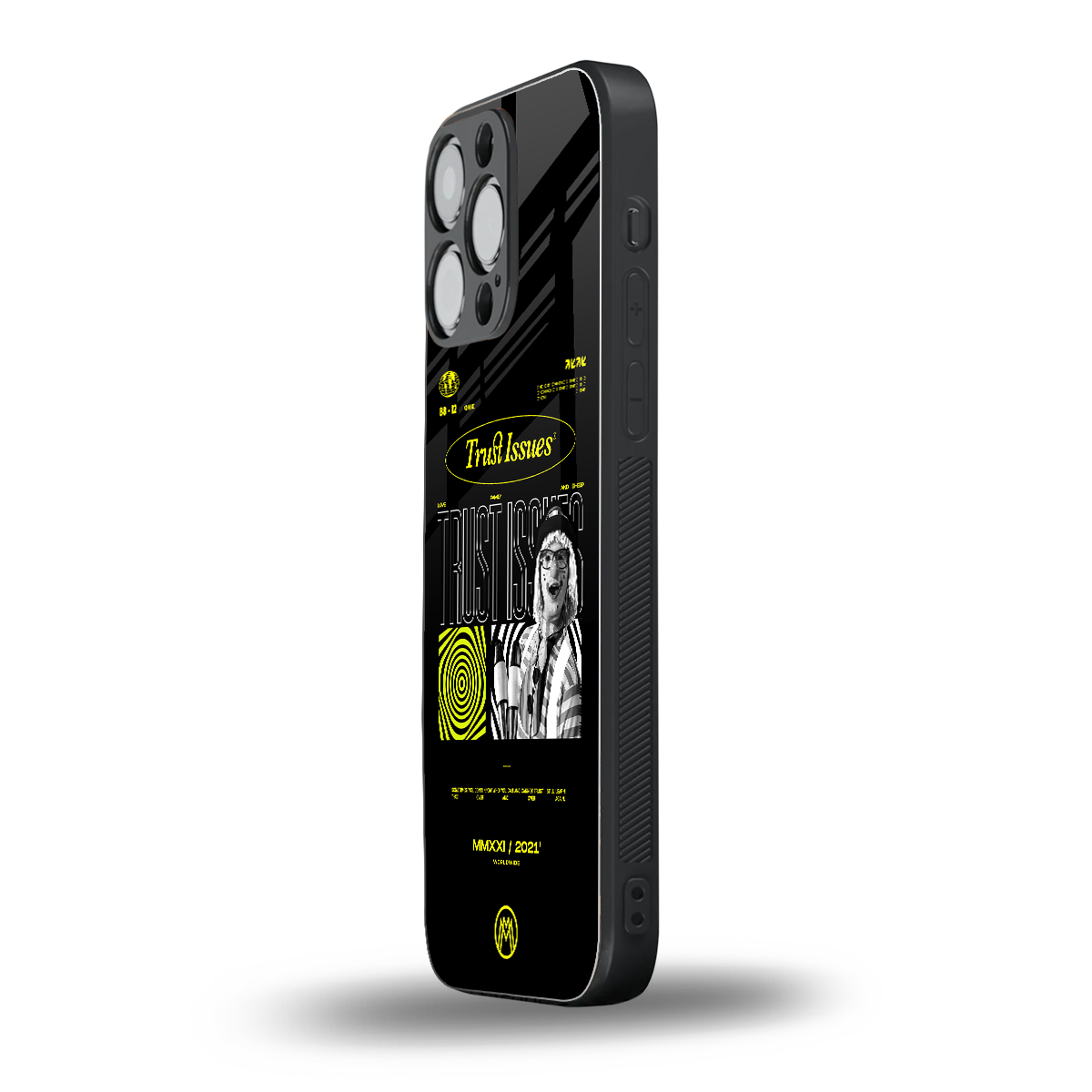 trust issues back phone cover | glass case for iphone 16 pro max