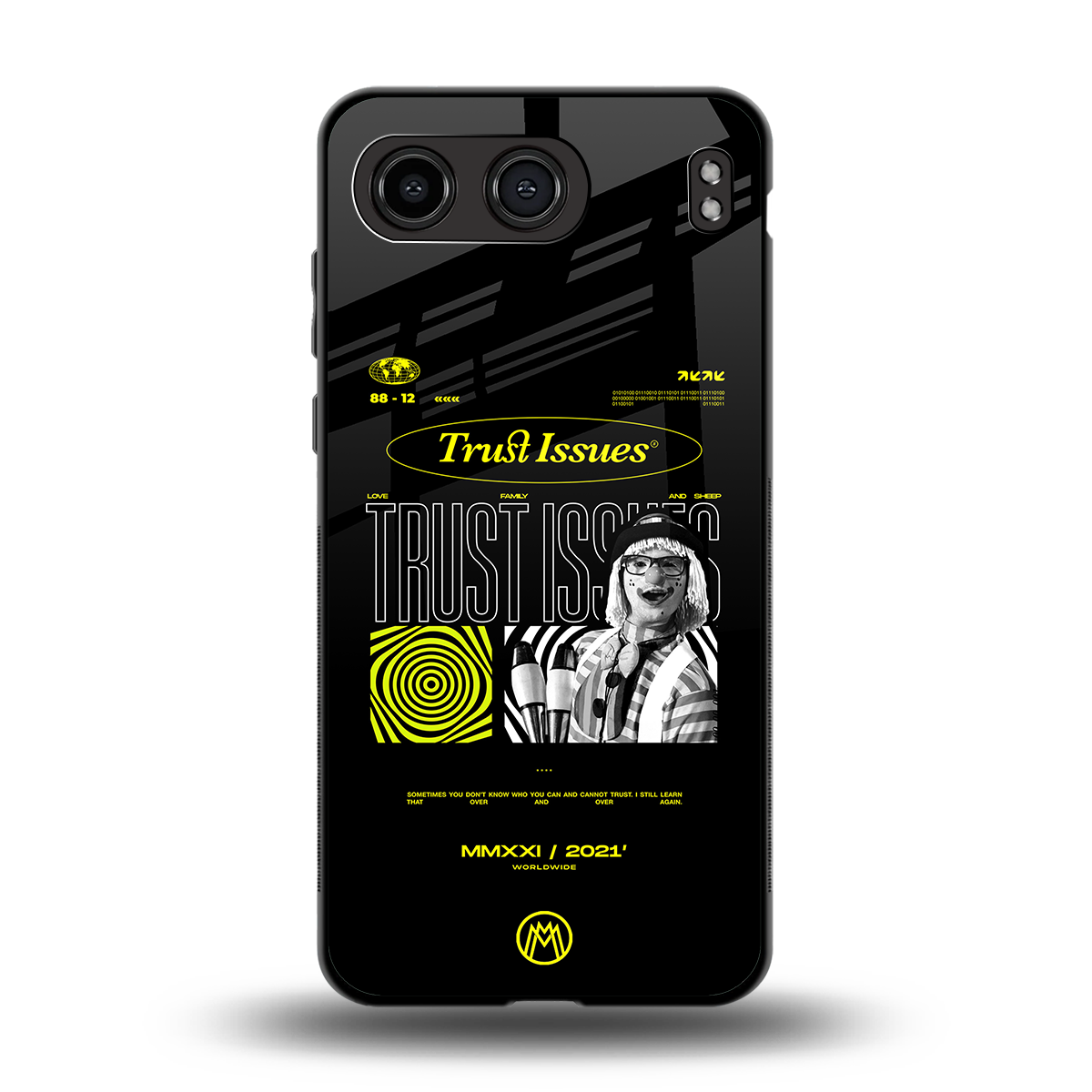 trust issues back phone cover | glass case for oneplus nord 4