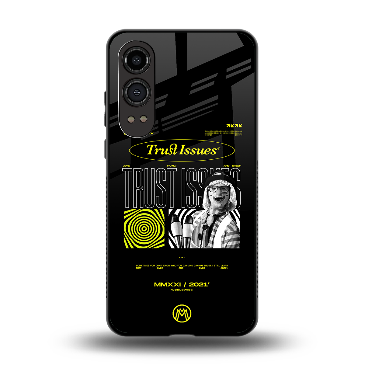trust issues back phone cover | glass case for oneplus nord ce 4 lite