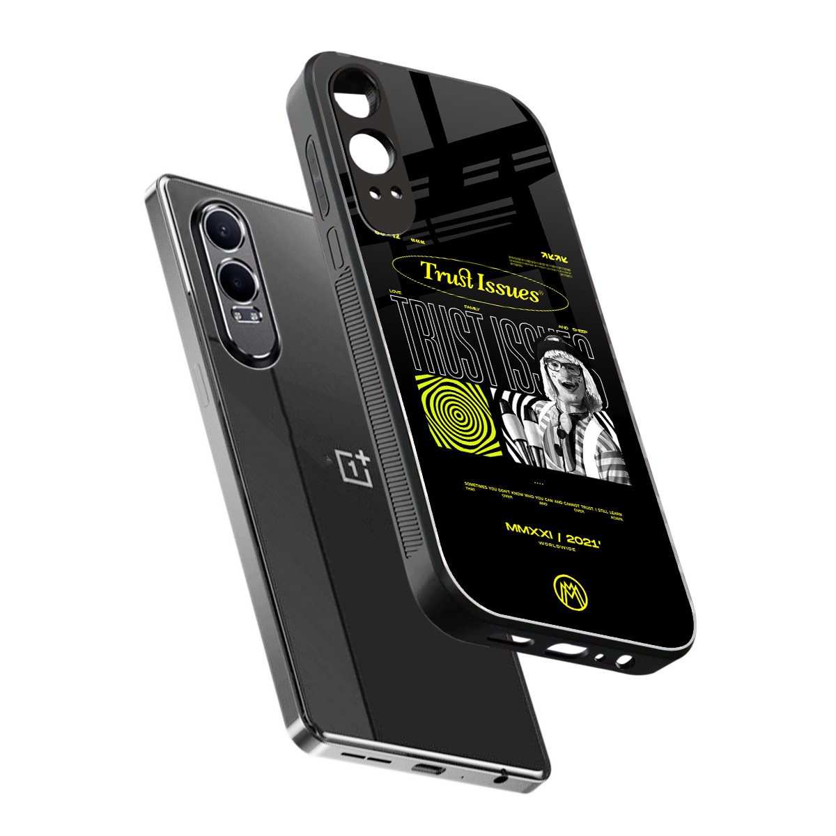 trust issues back phone cover | glass case for oneplus nord ce 4 lite