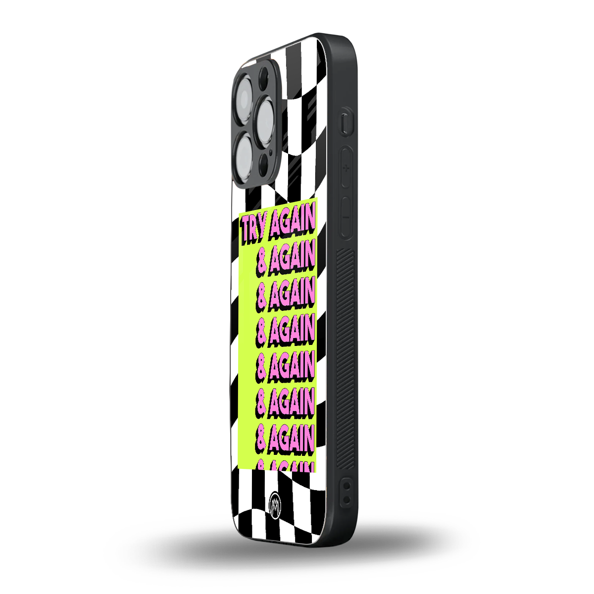 try again back phone cover | glass case for iphone 14 pro max