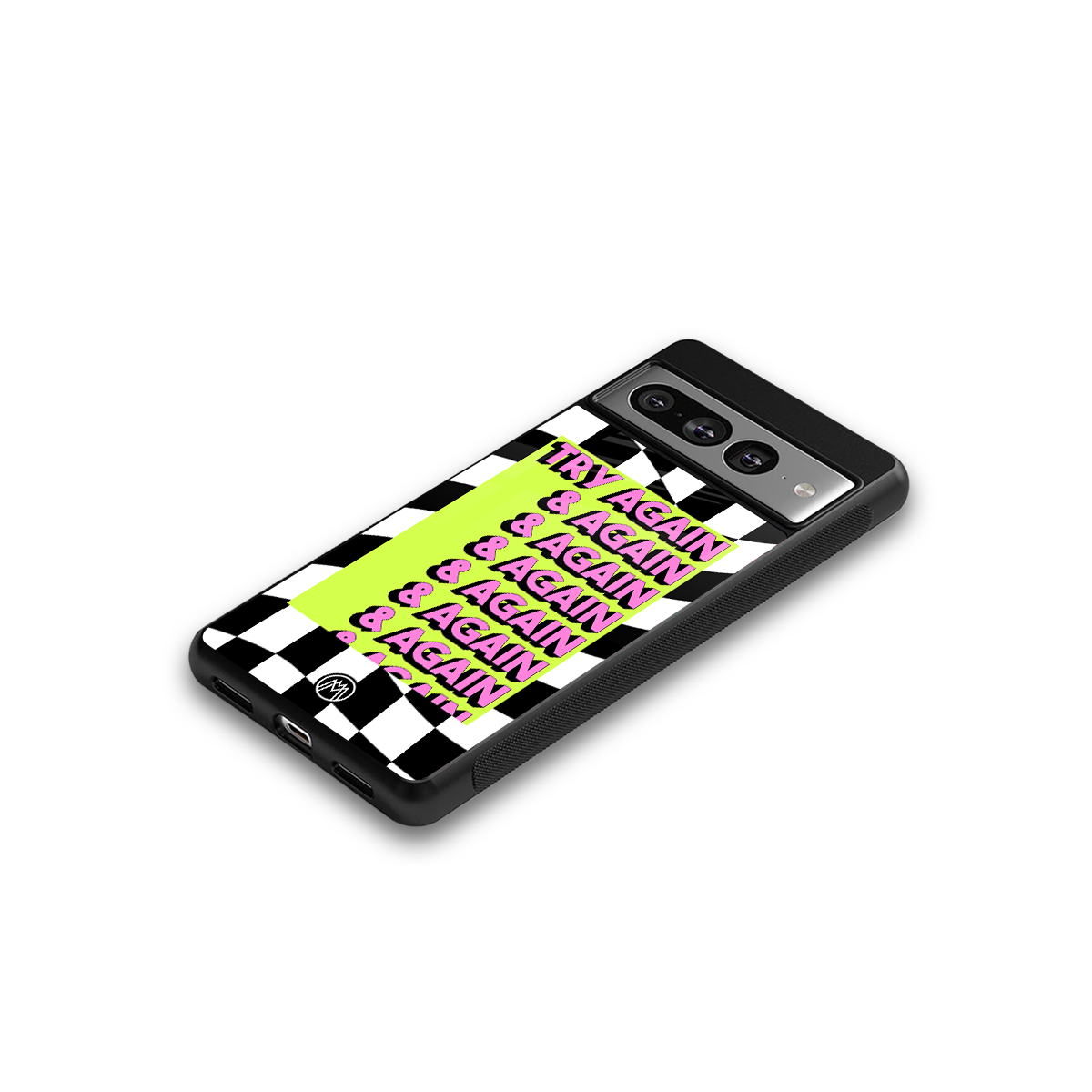 try again back phone cover | glass case for google pixel 7 pro