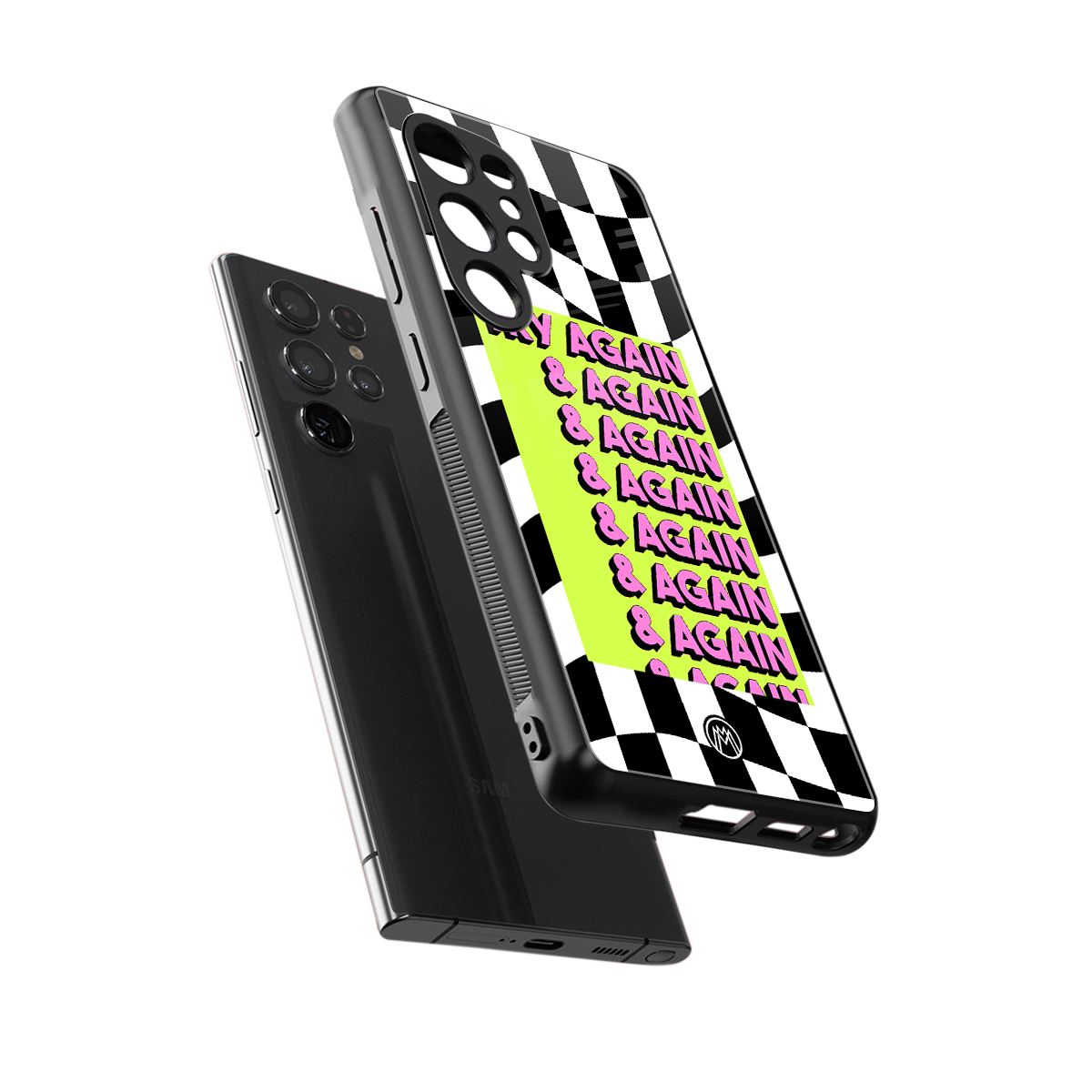 try again back phone cover | glass case for samsung galaxy s25 ultra