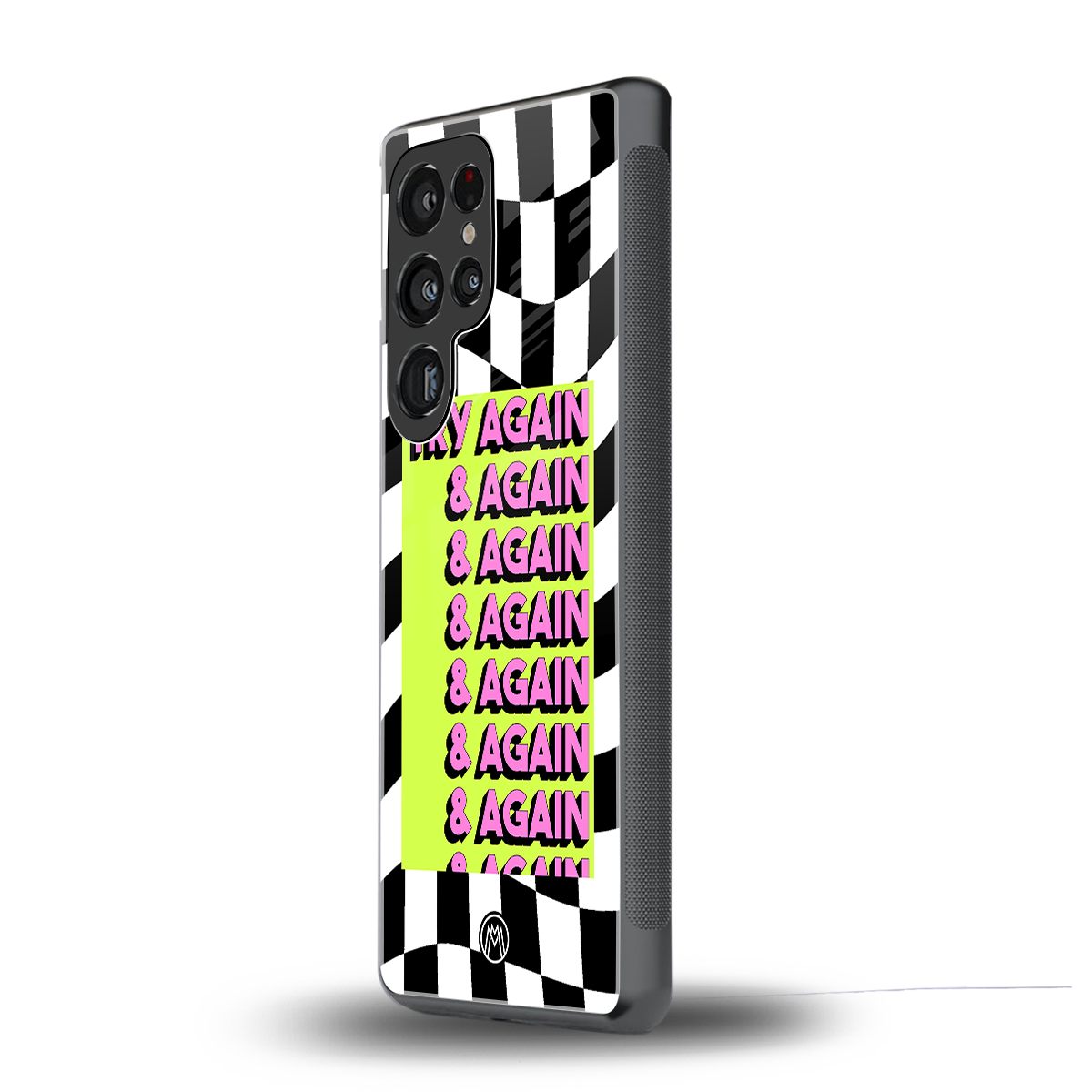 try again back phone cover | glass case for samsung galaxy s25 ultra