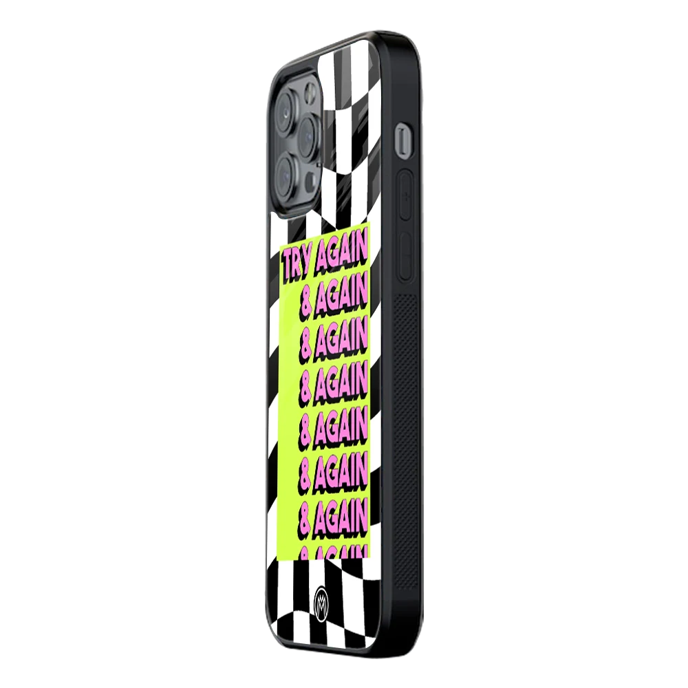 Slim Glass Back Phone Case for Multiple Brands โ iPhone, Samsung, Redmi, OnePlus, Oppo, Vivo