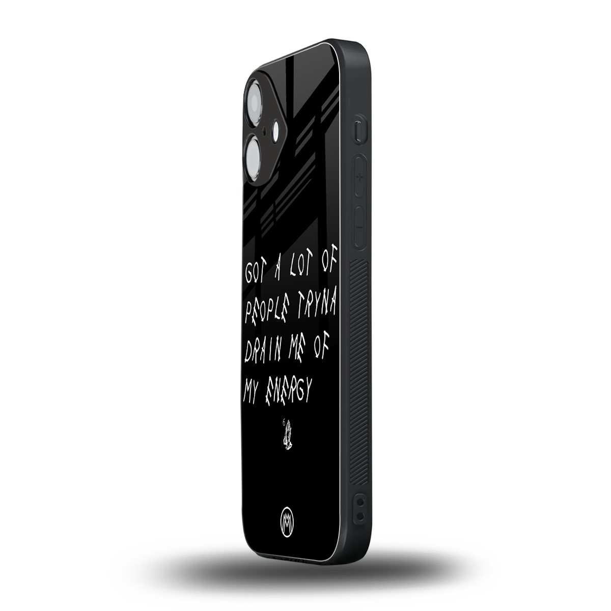 tryna drain my energy back phone cover | glass case for iphone 16 plus