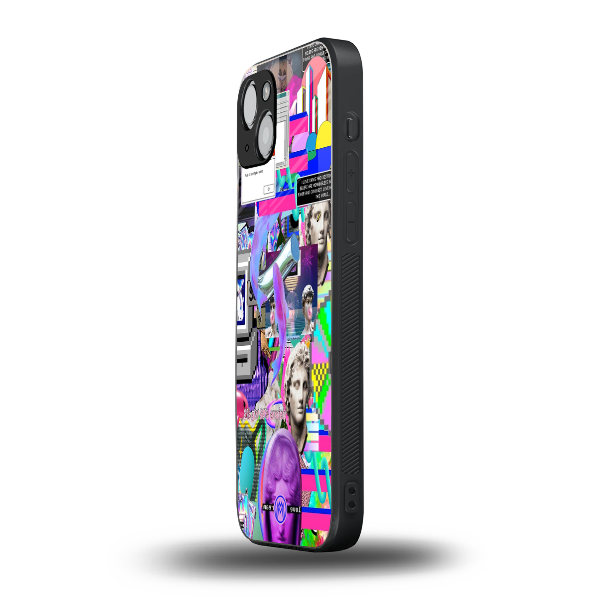 unbothered back phone cover | glass case for iphone 15 plus